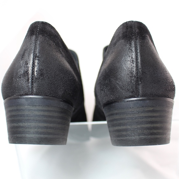 *SOLD* Paul Green Faith Black Suede Ankle Bootie 9 - Picture 4 of 8